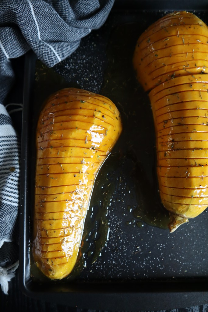 Honey-Glazed Hasselback Butternut Squash Recipe