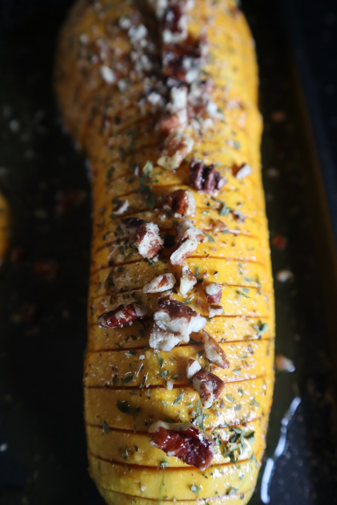 Honey-Glazed Hasselback Butternut Squash Recipe