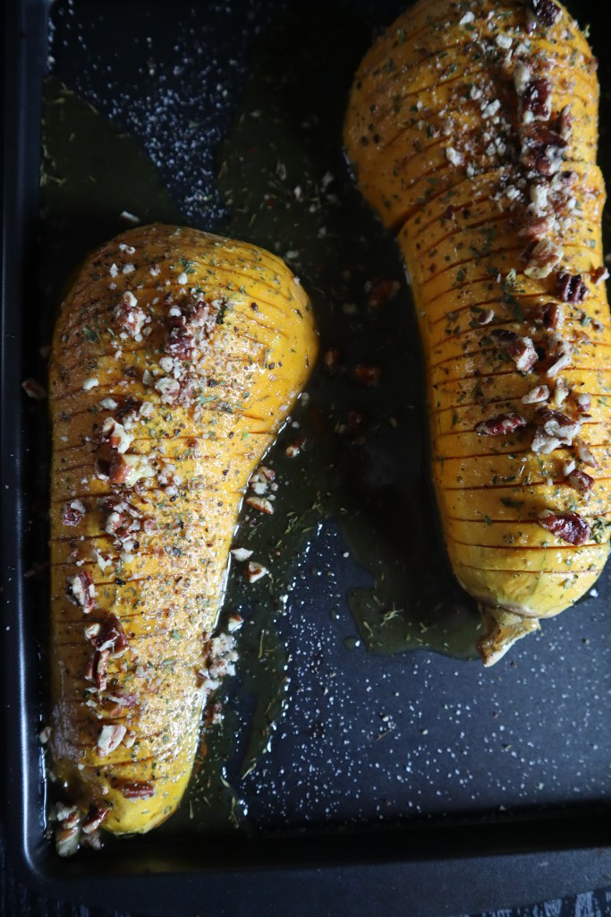 Honey-Glazed Hasselback Butternut Squash Recipe