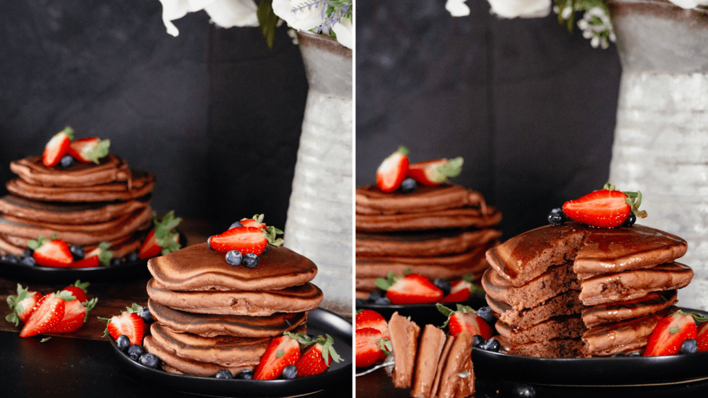 Easy Chocolate Protein&nbsp;Pancakes