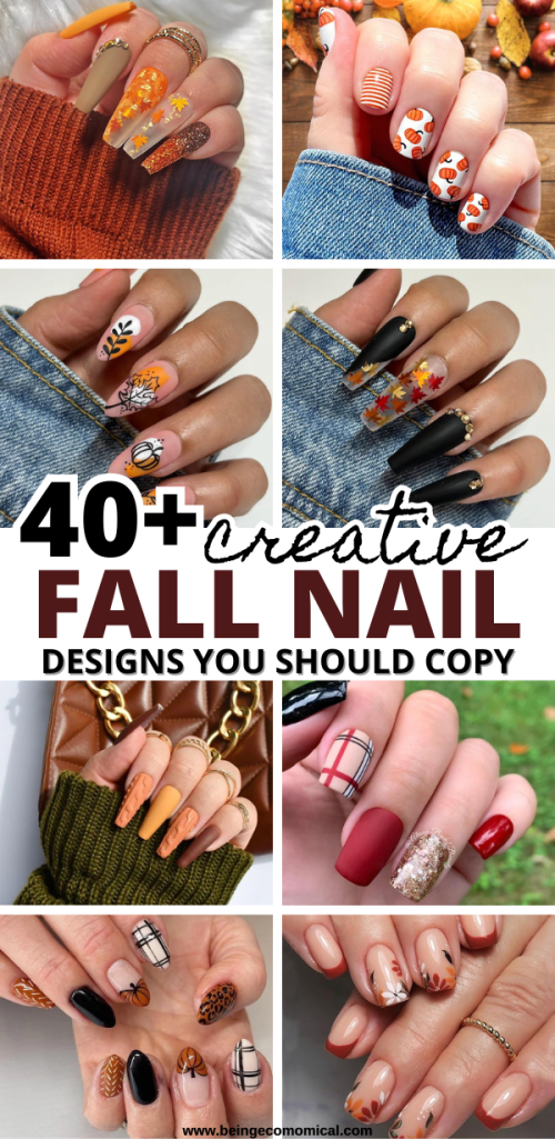 40 creative fall nail designs to copy 
