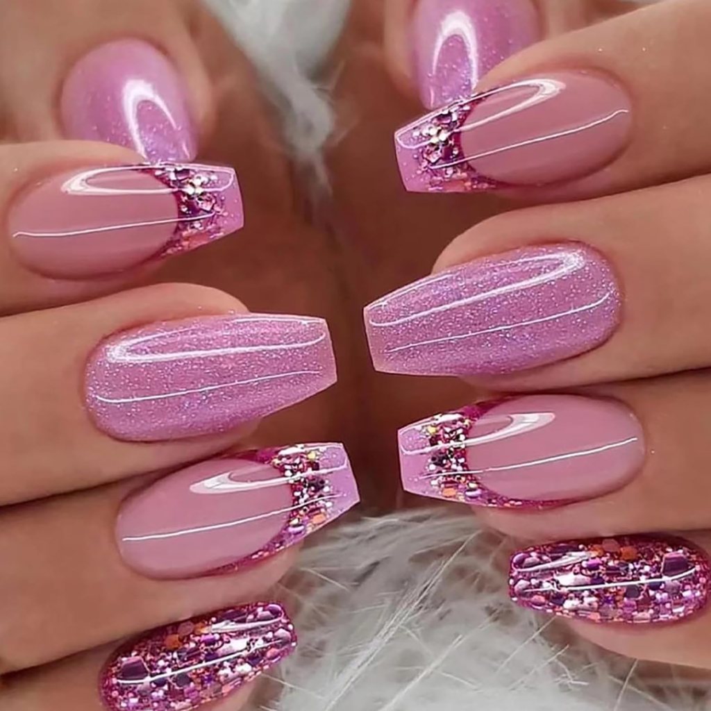 35 pink nail design ideas | pink press on nails ideas | press on nails ideas 