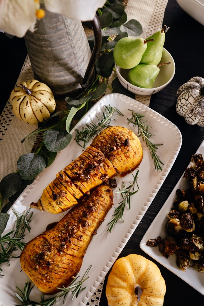 Honey-Glazed Hasselback Butternut Squash Recipe