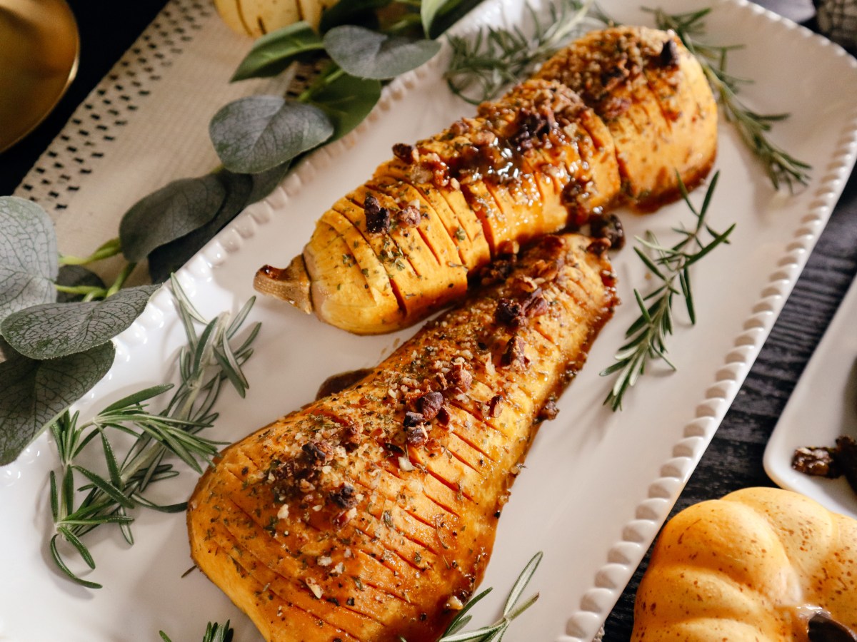 Honey-Glazed Hasselback Butternut Squash&nbsp;Recipe