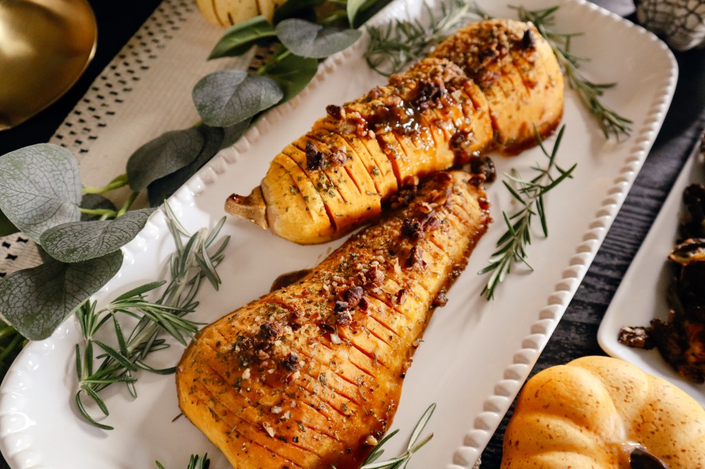 Honey-Glazed Hasselback Butternut Squash&nbsp;Recipe
