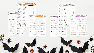 Halloween ‘Let’s Make Ten’ Math Worksheets
