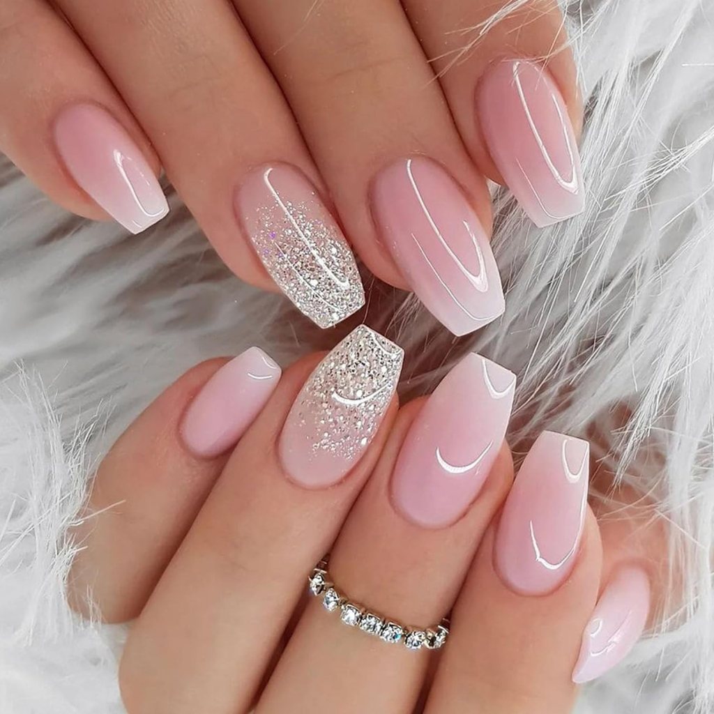 35 pink nail design ideas | pink press on nails ideas | press on nails ideas
