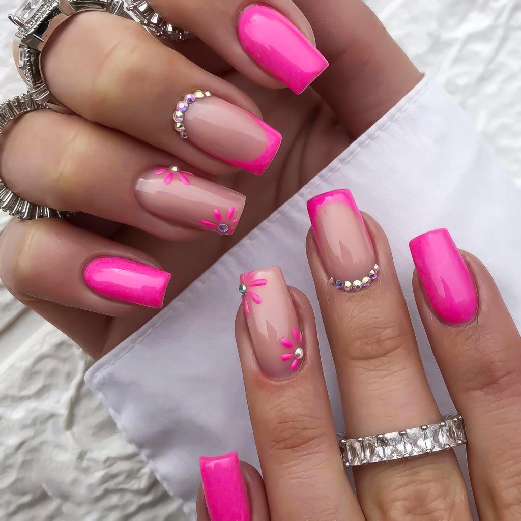 35 pink nail design ideas | pink press on nails ideas | press on nails ideas