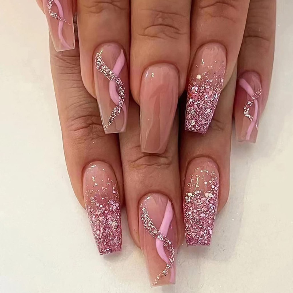 35 pink nail design ideas | pink press on nails ideas | press on nails ideas