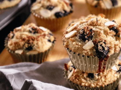 Easy Vegan Blueberry&nbsp;Muffins