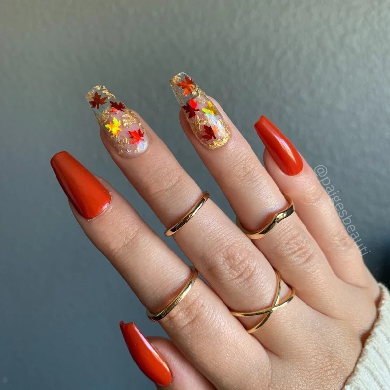simple fall nails