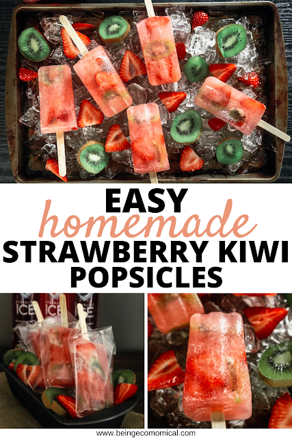 Easy Homemade Strawberry Kiwi Popsicles 