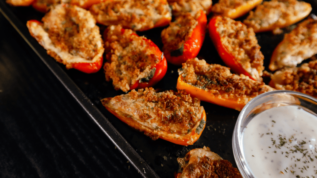 Easy Stuffed Jalapeno Peppers