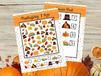 Thanksgiving I Spy Printable – FREE Thanksgiving&nbsp;Printables