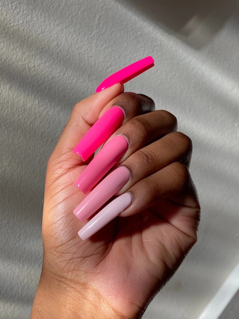 35 pink nail design ideas | pink press on nails ideas | press on nails ideas