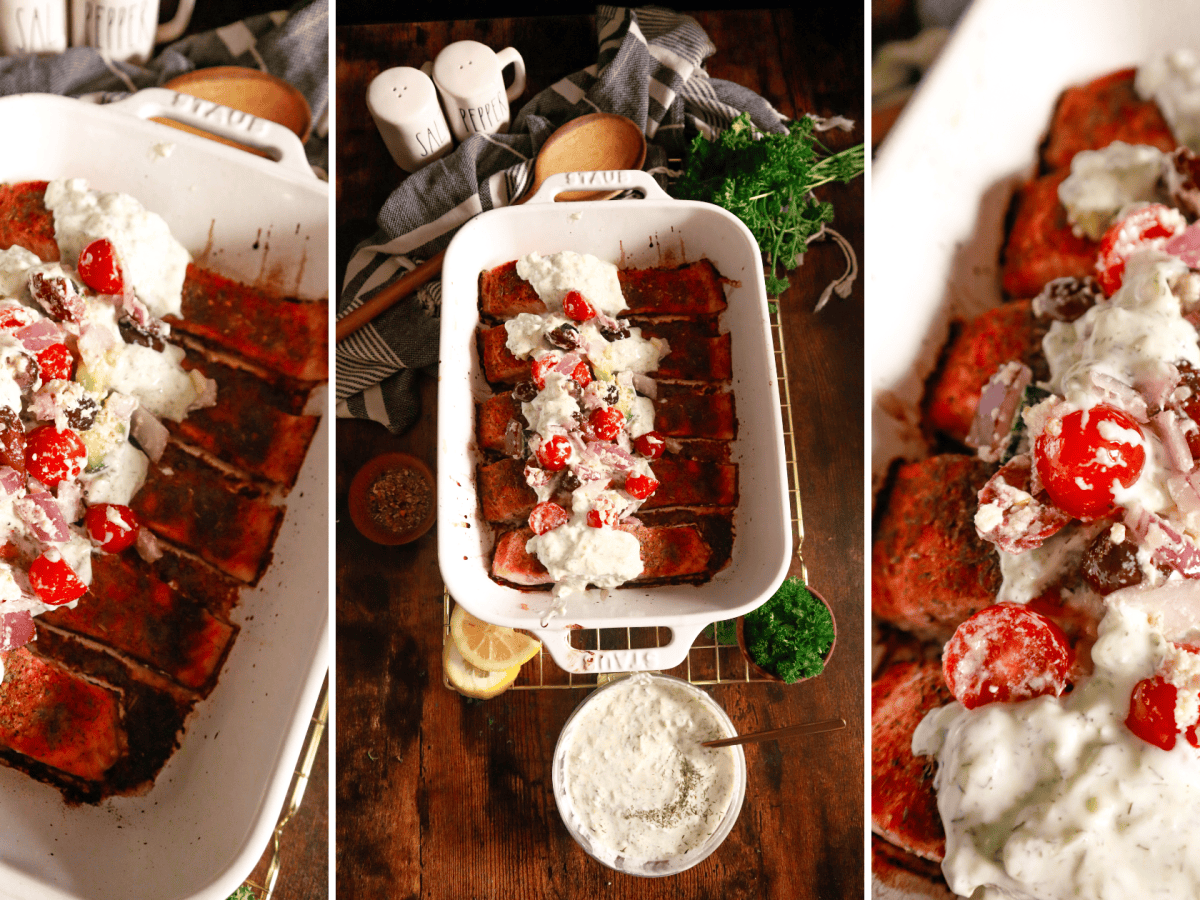 Easy Salmon With Dill Sauce and Greek-Style&nbsp;Salsa