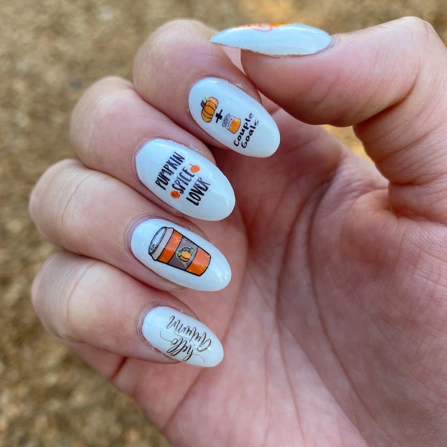 fall colors nails 