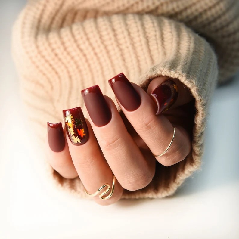 simple fall nails 