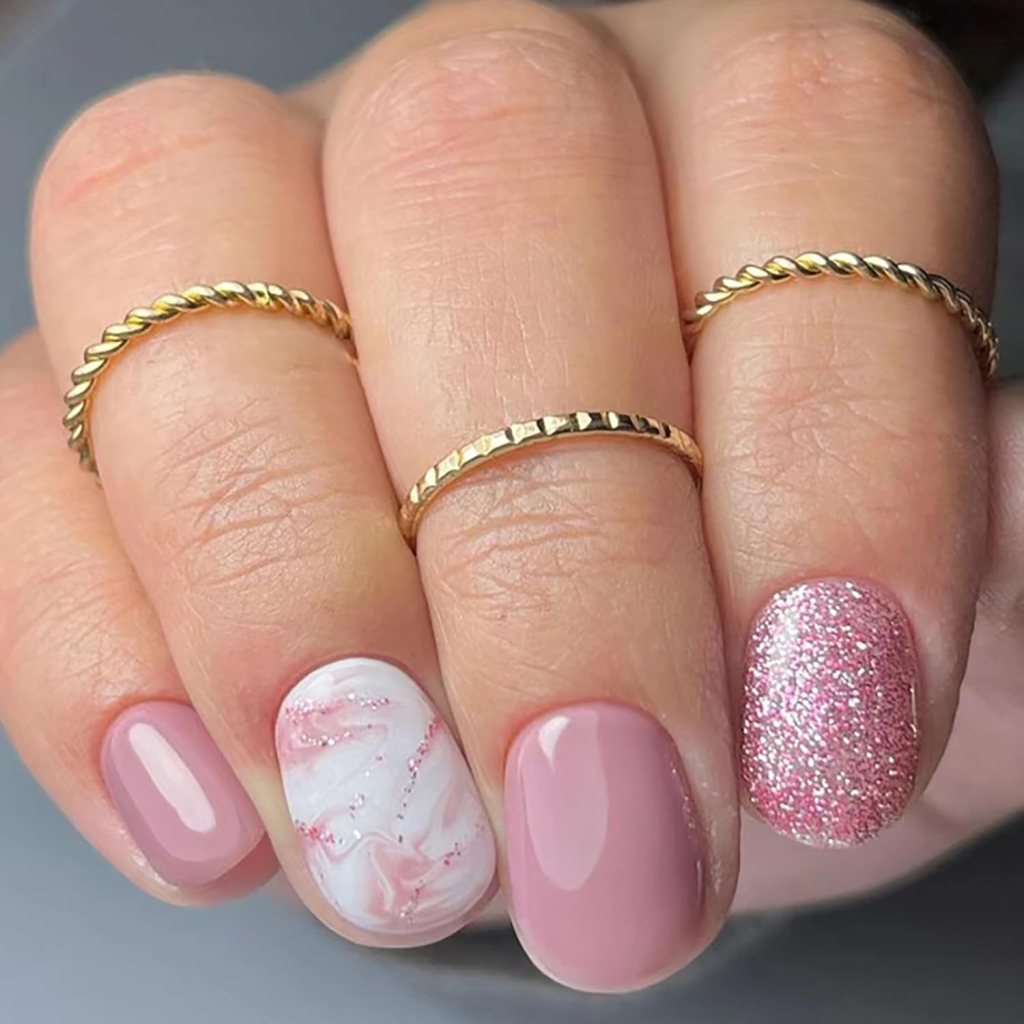 35 pink nail design ideas | pink press on nails ideas | press on nails ideas 
