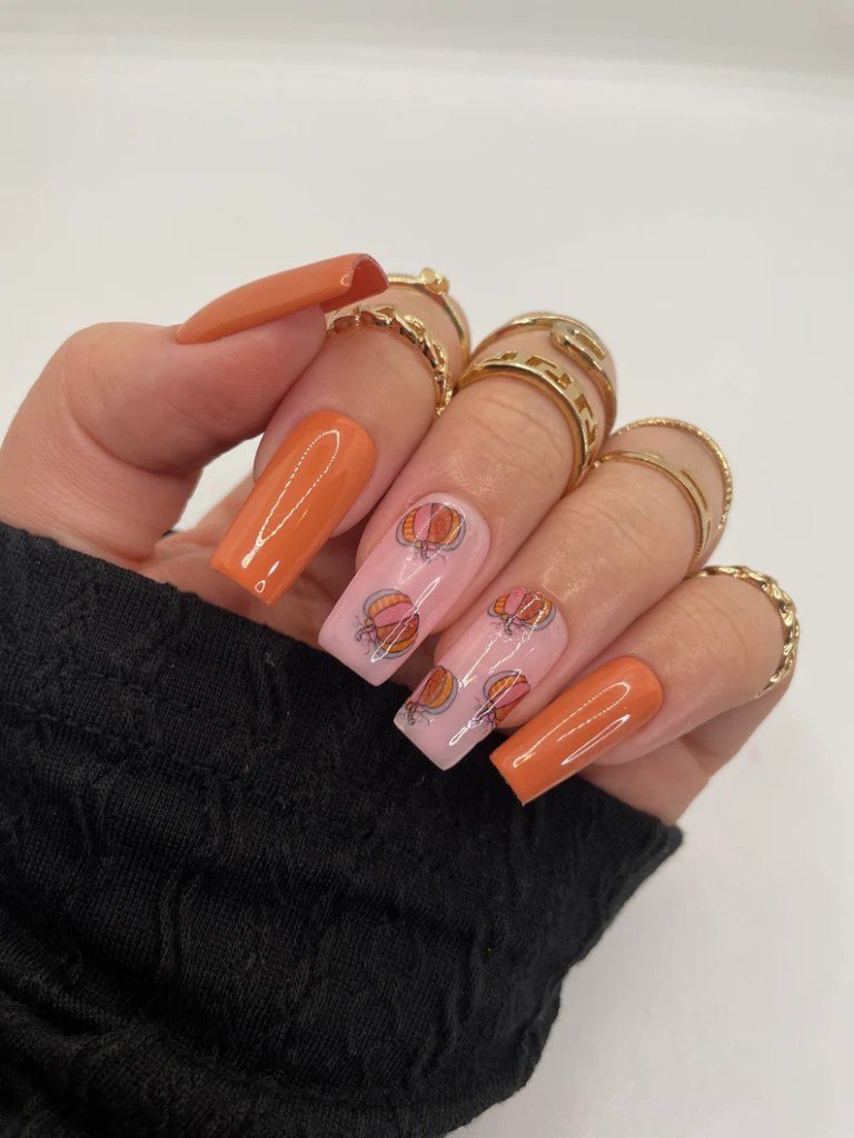 fall colors nails 