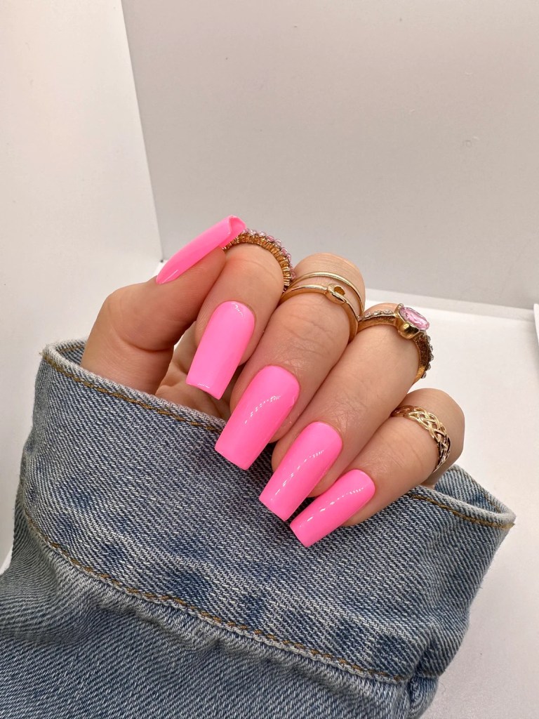 35 pink nail design ideas | pink press on nails ideas | press on nails ideas