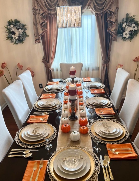 thanksgiving table decor | thanksgiving tablescape | thanksgiving table ideas | thanksgiving table setting ideas | thanksgiving table decor ideas | thanksgiving table settings