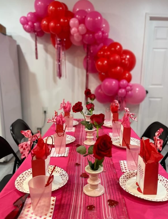Galentine's Day decor ideas
Valentine’s Day party inspiration
Romantic table settings
Balloon garlands for parties
Pink and red party themes
Heart-themed party decor
Galentine’s photo backdrops
Creative Valentine’s desserts
DIY Galentine’s Day ideas