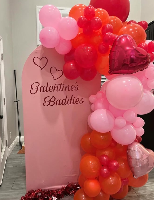 Galentine's Day decor ideas
Valentine’s Day party inspiration
Romantic table settings
Balloon garlands for parties
Pink and red party themes
Heart-themed party decor
Galentine’s photo backdrops
Creative Valentine’s desserts
DIY Galentine’s Day ideas