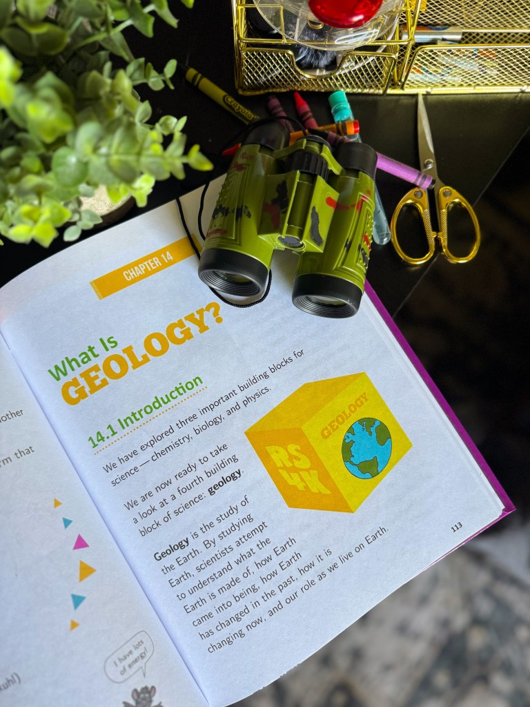 Geology lesson inside Real Science-4-Kids homeschool science curriculum