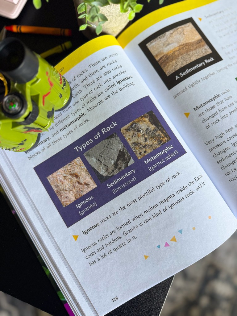 Types of rocks lesson for elementary homeschool science students
