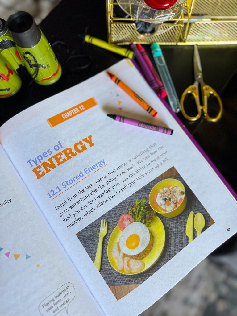 Types of energy lesson in Real Science-4-Kids elementary science curriculum