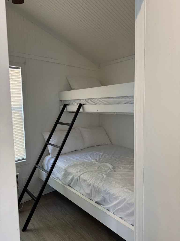 Bunk bed room inside a family cabin at Jellystone Park Pigeon Forge