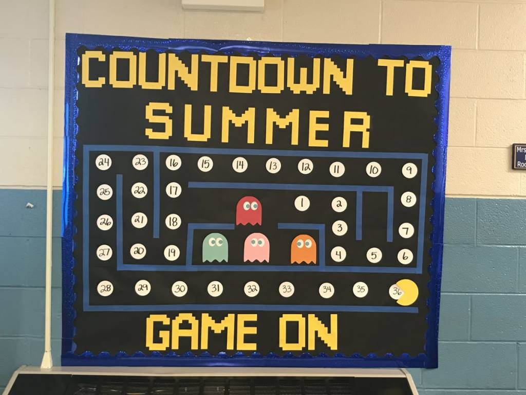 countdown to summer bulletin board classroom end of school year display