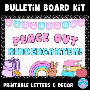 retro smiley bulletin board kit classroom end of year decor