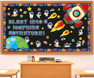 space themed bulletin board decorations classroom rocket supplies