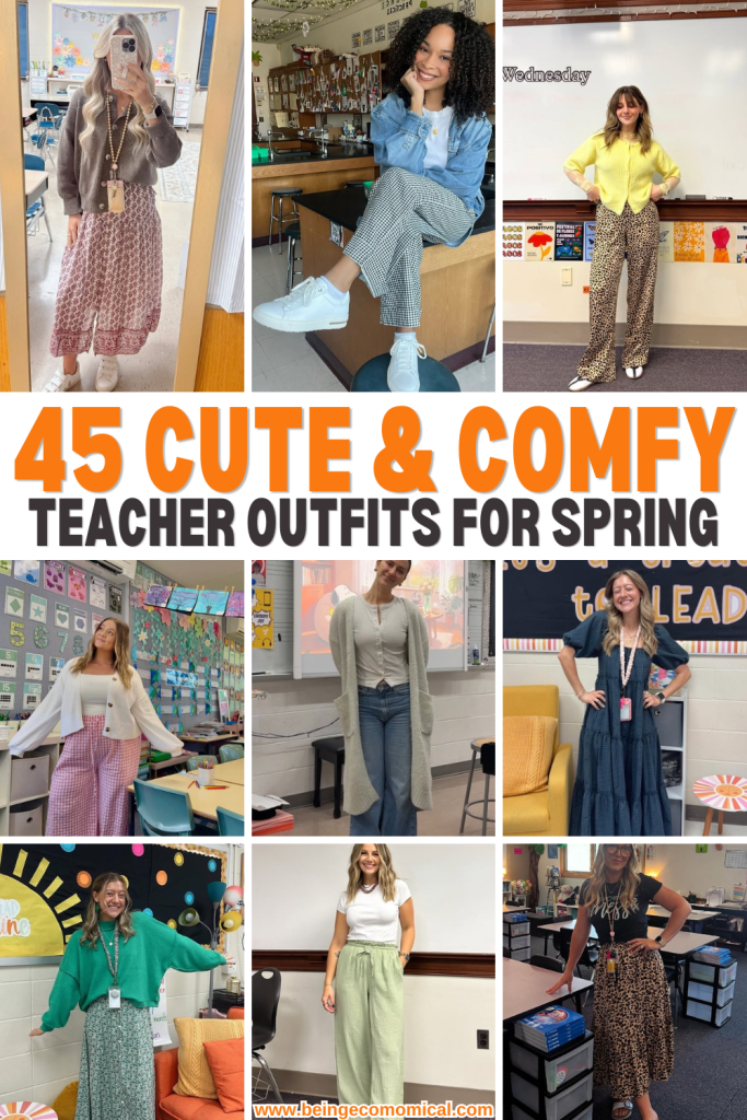 45 cute and comfy teacher outfit ideas for spring