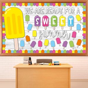 popsicle bulletin board kit classroom summer theme decor