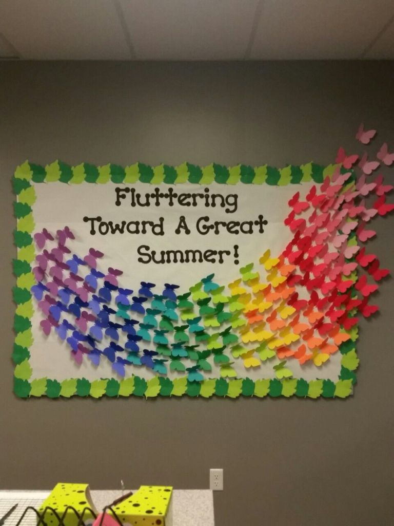 fluttering toward a great summer bulletin board classroom butterfly theme