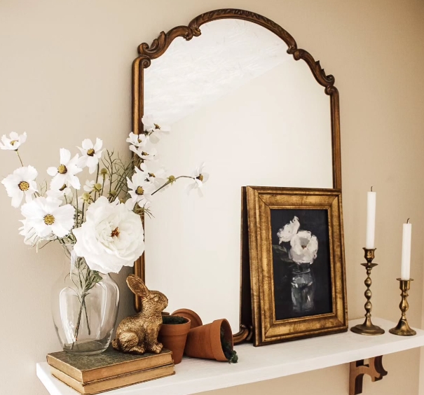spring home decor | spring decorating ideas | seasonal home decor | spring decor inspiration | light and airy home decor | spring centerpiece ideas | Easter home decor | farmhouse spring decor | rustic spring decor | vintage spring decor | cozy spring living room | spring entryway decor | spring floral arrangement | pastel home accents | cottagecore spring style | spring tablescape ideas | spring vignette styling | fresh flower home display | DIY spring decor | budget-friendly spring decorating