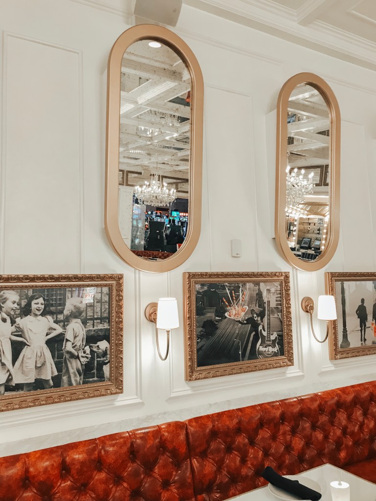 Comfortable booth seating inside Sugar Factory Biloxi at Hard Rock Hotel & Casino.
