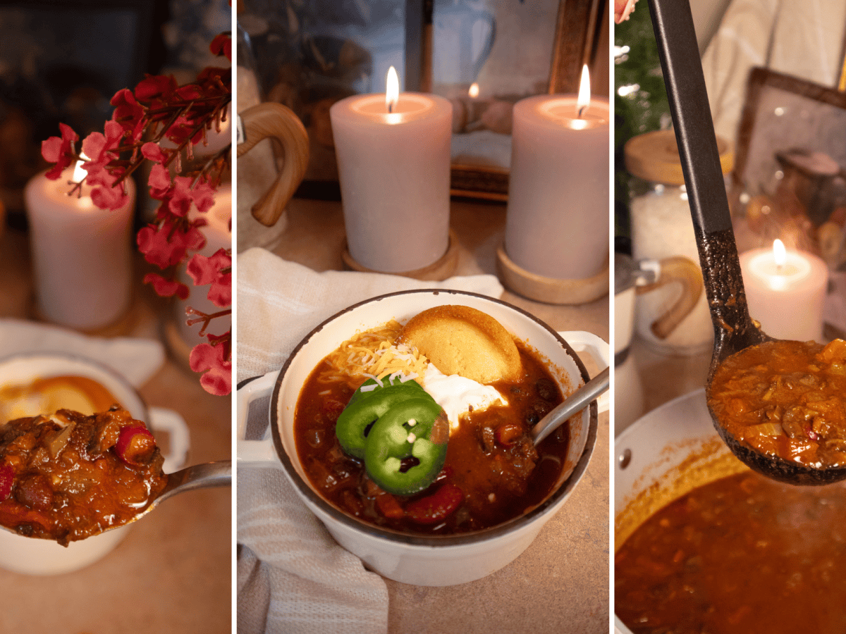 Vegan Mushroom Chili (Hearty, Meaty Texture, One-Pot Comfort&nbsp;Food)