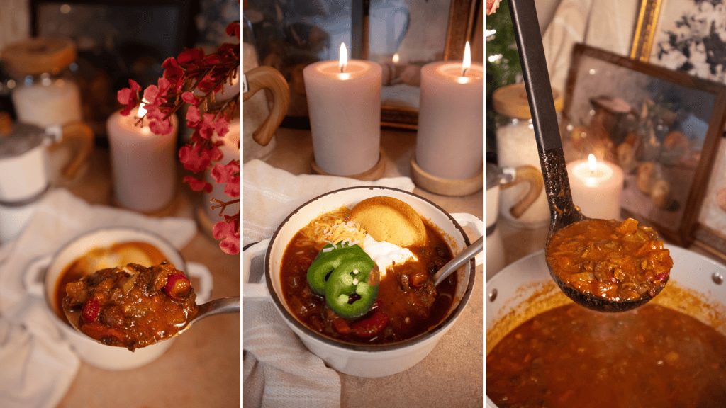 Vegan Mushroom Chili (Hearty, Meaty Texture, One-Pot Comfort&nbsp;Food)