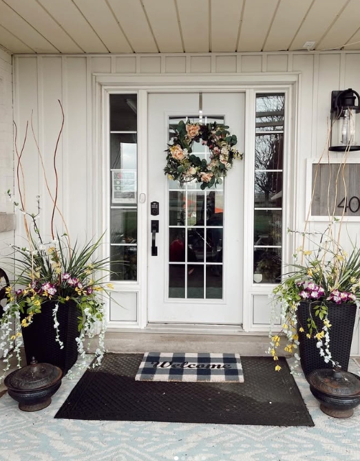 spring front porch decorating ideas
spring porch decor with flowers
farmhouse style spring porch inspiration
pastel spring porch with wreath and florals
front porch makeover for spring season
small spring porch ideas with plants
colorful spring front door decorations
spring porch with rocking chairs and planters
elegant spring porch entryway decor
cozy cottage style spring porch
Easter-themed front porch decorations
DIY spring porch decor ideas
neutral spring porch with greenery
budget-friendly spring porch refresh
bright and airy spring porch setup
modern farmhouse front porch for spring
symmetrical spring porch with double doors
pink and white floral porch decor for spring
rustic spring porch with vintage touches
welcoming front porch with spring wreaths