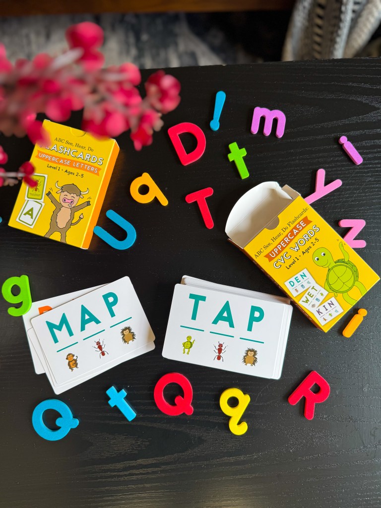 MAP and TAP CVC flashcards for practicing letter sounds and beginning reading skills