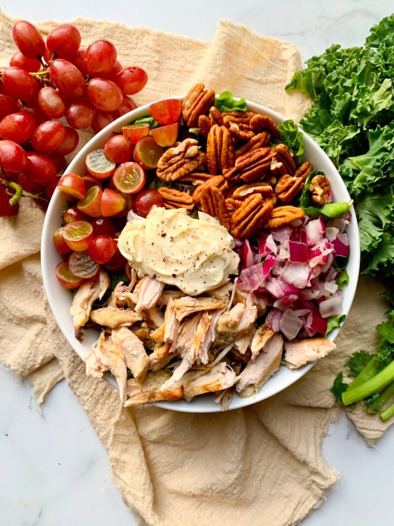healthy chicken waldorf salad easy dinner