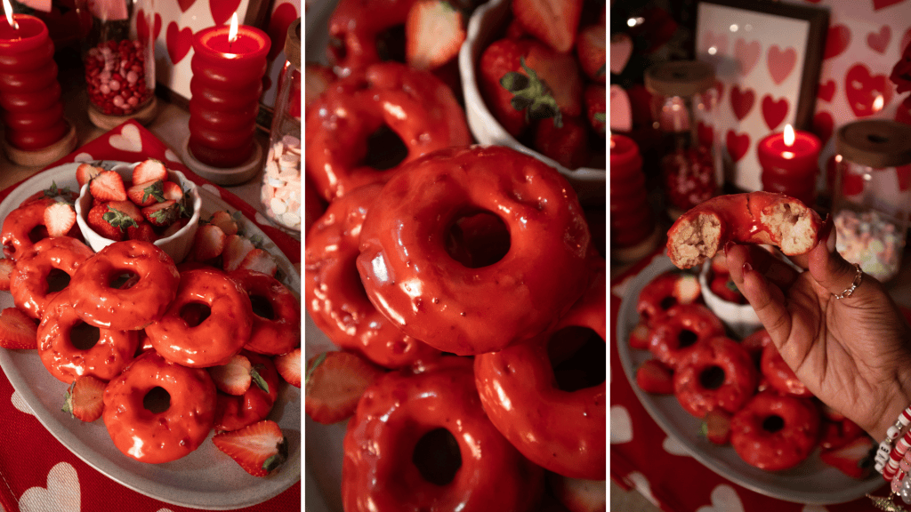 Easy Vegan Strawberry Glazed&nbsp;Donuts