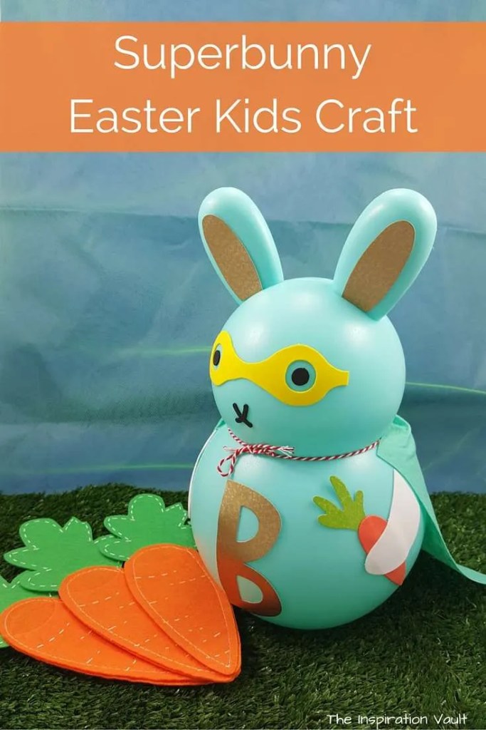 superhero easter bunny craft for kids creative spring activity idea