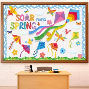 kite bulletin board kit classroom end of year writing activity display decor