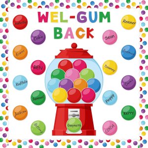 gumball countdown bulletin board kit classroom decor supplies