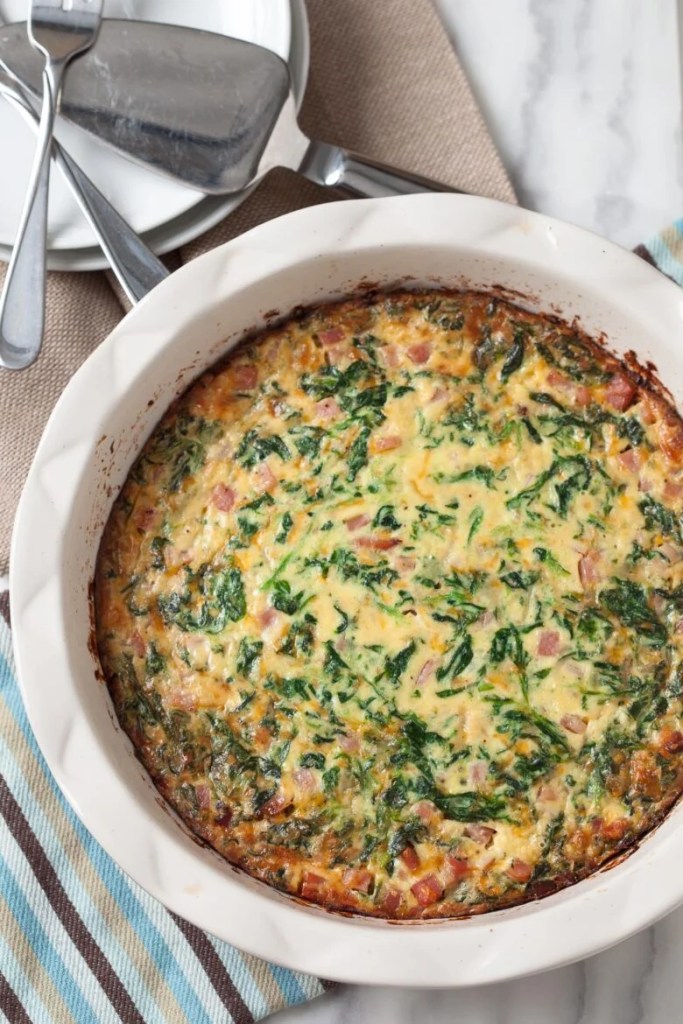 healthy crustless quiche high protein dinner